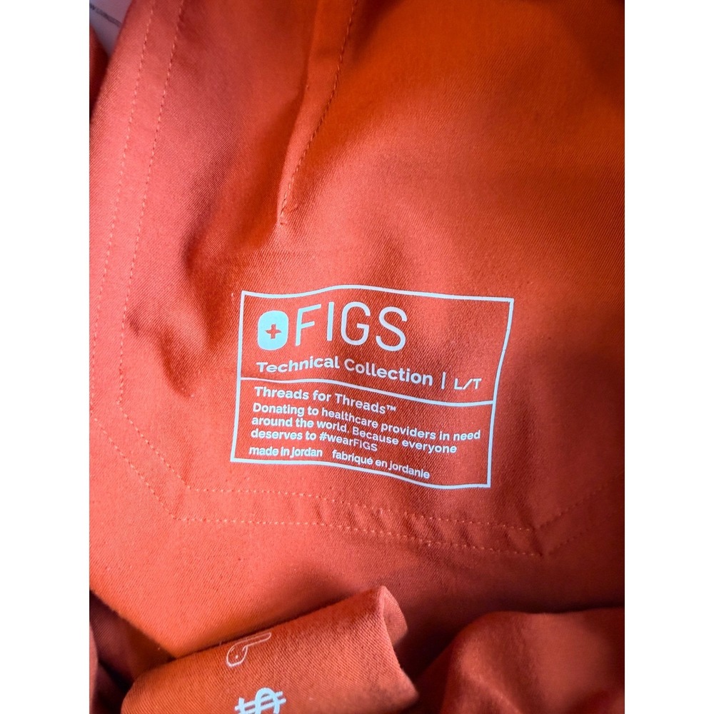 FIGS Rafaela Scrub Set Rust Sleeveless Top XL and Pants L Tall Technical Collect - Picture 4 of 7